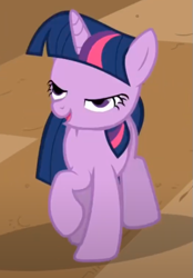 Size: 379x544 | Tagged: safe, derpibooru import, screencap, twilight sparkle, unicorn twilight, pony, unicorn, a canterlot wedding, g4, season 2, cropped, derp, female, mare, mid-blink screencap, out of context, solo