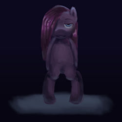 Size: 2000x2000 | Tagged: safe, artist:lime-tree-art, derpibooru import, pinkie pie, earth pony, pony, g4, bipedal, drawthread, eyebrows, lidded eyes, looking at you, nightmare fuel, pig nose, pinkamena diane pie, solo