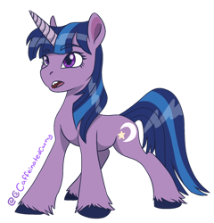 Size: 640x666 | Tagged: safe, artist:caffeinatedcarny, derpibooru import, twilight twinkle, pony, unicorn, g3, female, horn, mare, open mouth, simple background, transparent background, unshorn fetlocks