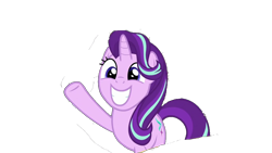 Size: 1000x563 | Tagged: safe, artist:starlightglimmer04, derpibooru import, edit, edited screencap, screencap, starlight glimmer, unicorn, g4, background removed, female, horn, not a vector, simple background, smiling, solo, transparent background