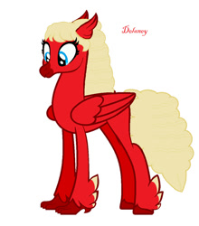 Size: 839x953 | Tagged: safe, artist:delaneywuzup700, derpibooru import, oc, oc only, oc:delaney, classical hippogriff, hippogriff, base used, female, folded wings, hippogriff oc, looking down, simple background, smiling, solo, white background, wings