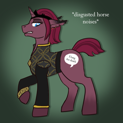 Size: 800x800 | Tagged: safe, artist:wiggles, derpibooru import, oc, pony, unicorn, clothes, horn, male, solo, stallion