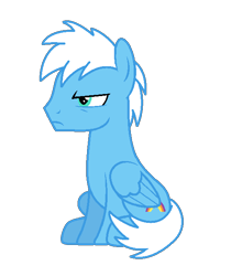 Size: 544x649 | Tagged: safe, artist:moonlightthegriffon, derpibooru import, prism glider, pegasus, pony, g4, background pony, base used, folded wings, grumpy, male, simple background, sitting, solo, stallion, transparent background, wings