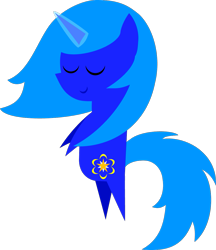 Size: 1085x1255 | Tagged: safe, artist:carrotorangelight, derpibooru import, oc, oc only, oc:dream star, original species, pony, unicorn, youkai, bipedal, horn, magic, meditating, pointy ponies, simple background, solo, transparent background