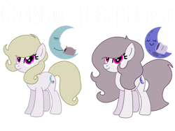 Size: 1032x774 | Tagged: safe, artist:meghan12345, derpibooru import, earth pony, pony, g4, battle for dream island, cutie mark, duo, female, looking up, mare, pillow (battle for dream island), ponified, simple background, smiling, species swap, transparent background