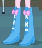 Size: 146x166 | Tagged: safe, derpibooru import, screencap, pinkie pie, equestria girls, g4, boots, boots shot, cropped, high heel boots, legs, pictures of legs, shoes, solo