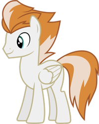 Size: 561x703 | Tagged: safe, artist:90sigma, derpibooru import, edit, fire streak, pegasus, pony, g4, grin, male, simple background, smiling, solo, stallion, transparent background, vector