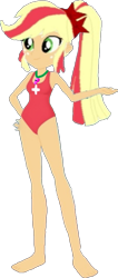 Size: 433x1021 | Tagged: safe, artist:theemperorofhonor, derpibooru import, human, equestria girls, g4, lifeguard, lifeguard applejack, simple background, transparent background