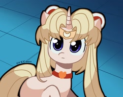 Size: 2554x2000 | Tagged: safe, artist:chengyzy, derpibooru import, pony, unicorn, anime, female, horn, mare, meme, ponified, sailor moon, sailor moon (series), sailor moon redraw meme, solo, species swap, tsukino usagi