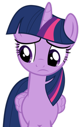 Size: 1280x1998 | Tagged: safe, artist:yellowdash1998v2, derpibooru import, twilight sparkle, twilight sparkle (alicorn), alicorn, pony, amending fences, g4, female, frown, looking at something, mare, sad, simple background, solo, transparent background, vector