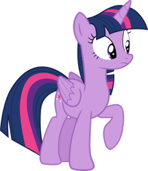 Size: 1280x1481 | Tagged: safe, artist:yellowdash1998v2, derpibooru import, twilight sparkle, twilight sparkle (alicorn), alicorn, pony, g4, top bolt, female, frown, mare, puzzled, raised hoof, raised leg, simple background, solo, transparent background, vector