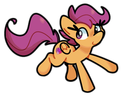 Size: 900x714 | Tagged: safe, artist:kindakismet, derpibooru import, scootaloo, pegasus, pony, g4, female, filly, foal, mare, simple background, smiling, solo, transparent background