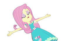 Size: 736x414 | Tagged: safe, artist:nicohamm2020, derpibooru import, edit, edited screencap, screencap, fluttershy, human, better together, equestria girls, g4, outtakes (episode), background removed, simple background, solo, white background