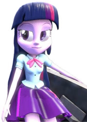 Size: 430x604 | Tagged: safe, artist:nicohamm2020, derpibooru import, twilight sparkle, human, equestria girls, g4, 3d, simple background, solo, white background