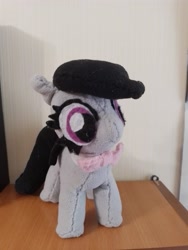 Size: 3000x4000 | Tagged: safe, artist:jbond, derpibooru import, octavia melody, earth pony, pony, g4, bow, female, handmade, irl, mare, photo, photography, plushie, solo