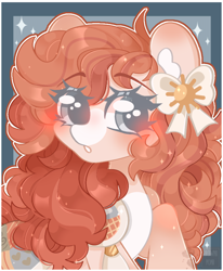 Size: 1462x1770 | Tagged: safe, artist:browniiponii, derpibooru import, oc, oc only, earth pony, blanket, commission open, icon, patreon, patreon reward, solo, sun