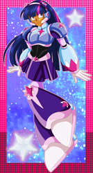 Size: 1044x1955 | Tagged: safe, artist:rockmangurlx, derpibooru import, twilight sparkle, human, robot, g4, armor, armor skirt, clothes, female, gynoid, humanized, mega man (series), megaman x, reploid, skirt