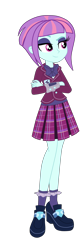 Size: 1900x5655 | Tagged: safe, derpibooru import, sunny flare, equestria girls, friendship games, g4, clothes, crystal prep academy, crystal prep academy uniform, crystal prep shadowbolts, necktie, school tie, school uniform, schoolgirl, simple background, singing, solo, transparent background