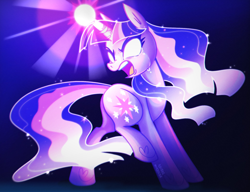 Size: 2048x1574 | Tagged: safe, artist:rachel-morrigan, derpibooru import, twilight sparkle, unicorn twilight, pony, unicorn, g4, angry, blank eyes, charging, crying, female, full body, glowing, glowing eyes, horn, magic, mare, open mouth, signature, solo, vent art