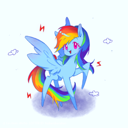 Size: 750x750 | Tagged: safe, artist:fudiaodiaodiao, derpibooru import, rainbow dash, pegasus, pony, g4, solo