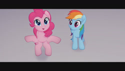 Size: 1280x720 | Tagged: safe, artist:danieltepeskraus, derpibooru import, edit, edited screencap, screencap, pinkie pie, rainbow dash, earth pony, human, pegasus, pony, g4, my little pony: the movie, duo, duo female, female, multiple legs, wat