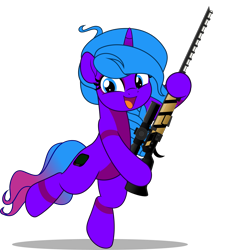 Size: 5162x5555 | Tagged: safe, artist:jhayarr23, derpibooru import, oc, oc only, oc:violet aura, pony, unicorn, fallout equestria, bipedal, braid, coat markings, commission, commissioner:solar aura, fallout, gun, horn, rifle, simple background, sniper rifle, solo, transparent background, unicorn oc, weapon, your character here