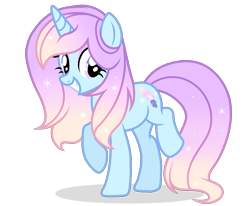 Size: 1481x1220 | Tagged: safe, artist:cstrawberrymilk, derpibooru import, oc, oc only, oc:sugar comet, pony, unicorn, female, gradient mane, gradient tail, horn, mare, simple background, solo, tail, transparent background