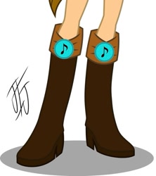 Size: 533x601 | Tagged: safe, artist:mlp-scribbles, derpibooru import, edit, oc, oc only, oc:sweet melody, equestria girls, g4, boots, boots shot, clothes, cropped, high heel boots, legs, pictures of legs, shoes, simple background, solo, white background