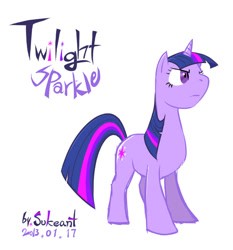 Size: 706x758 | Tagged: safe, artist:siemensohm, derpibooru import, twilight sparkle, unicorn twilight, pony, unicorn, horn, simple background, solo, white background