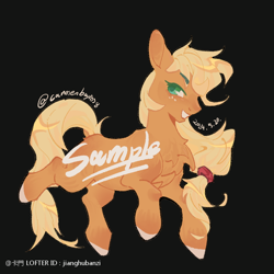 Size: 750x750 | Tagged: safe, artist:jianghubanzi, derpibooru import, oc, oc only, earth pony, pony, solo