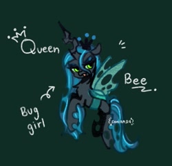 Size: 639x615 | Tagged: safe, artist:sonira24, derpibooru import, queen chrysalis, changeling, changeling queen, g4, flying, solo, spread wings, wings