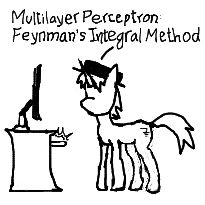 Size: 205x205 | Tagged: safe, artist:nullpony-exception, derpibooru import, oc, oc only, pony, unicorn, computer, computer science, hat, horn, machine learning, male, monochrome, multilayer perceptron, pun, stallion