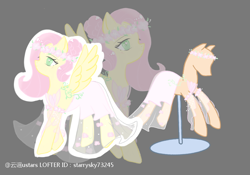 Size: 750x524 | Tagged: safe, artist:starrysky73245, derpibooru import, fluttershy, pegasus, pony, g4, gray background, simple background, solo