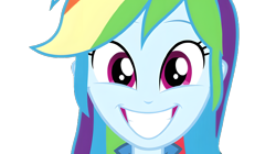 Size: 6660x3740 | Tagged: safe, derpibooru import, edit, edited screencap, screencap, rainbow dash, human, equestria girls, g4, pinkie on the one, rainbow rocks, background removed, clothes, cute, dashabetes, female, hair, jacket, not a vector, simple background, smiling, solo, transparent background