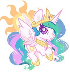 Size: 920x950 | Tagged: safe, artist:yokokinawa, derpibooru import, princess celestia, alicorn, pony, g4, simple background, solo, white background