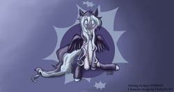 Size: 4096x2160 | Tagged: safe, artist:heavenheathen, artist:heavenheather, derpibooru import, oc, oc only, pegasus, gradient background, looking at you, sitting, solo, spread wings, wings