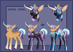 Size: 4847x3510 | Tagged: safe, artist:parrpitched, derpibooru import, oc, oc only, oc:astral angel(fireverse), pony, unicorn, alternate universe, boots, clothes, fireheart76's latex suit design, gloves, horn, latex, latex boots, latex gloves, latex suit, male, prisoners of the moon, reference sheet, shoes, solo, stallion, unicorn oc