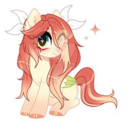 Size: 912x876 | Tagged: safe, artist:michiharas, derpibooru import, oc, pegasus, pony, art trade, base used, big eyes, blank flank, blushing, bow, colored hooves, colored wings, colored wingtips, cream coat, deviantart watermark, ear blush, ear fluff, ears, eye clipping through hair, eyebrows, eyebrows visible through hair, fangs, folded wings, freckles, gradient legs, gradient mane, gradient tail, green eyes, green wingtips, hair accessory, hair bow, hooves, long mane, long tail, looking away, mane accessory, nose blush, nose freckles, obtrusive watermark, pegasus oc, pink hooves, red mane, red tail, shiny hooves, simple background, sitting, solo, sparkles, starry eyes, striped mane, striped tail, tail, thick eyelashes, transparent background, two toned wings, unnamed oc, watermark, wavy mane, wavy tail, white bow, wingding eyes, wings