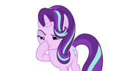 Size: 828x465 | Tagged: safe, artist:starlightglimmer04, derpibooru import, edit, edited screencap, screencap, starlight glimmer, pony, unicorn, g4, no second prances, boop, female, horn, mare, noseboop, not a vector, self-boop, simple background, solo, transparent background