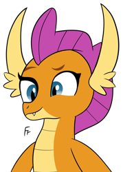 Size: 1955x2729 | Tagged: safe, artist:frownfactory, derpibooru import, smolder, dragon, g4, dragoness, female, simple background, solo, transparent background