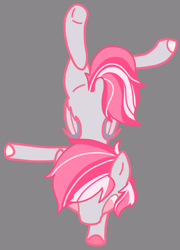 Size: 2024x2818 | Tagged: safe, artist:zedzedzednicks, derpibooru import, oc, oc only, bat pony, gray background, handstand, simple background, solo, upside down