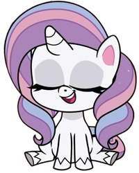 Size: 354x443 | Tagged: safe, derpibooru import, edit, edited screencap, editor:luckydog416, screencap, potion nova, pony, unicorn, g4, g4.5, my little pony: pony life, the great collide, background removed, cute, eyes closed, female, horn, mare, novabetes, simple background, solo, transparent background