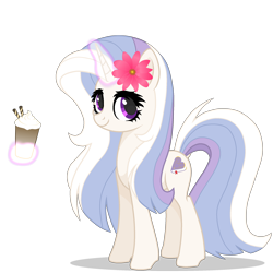 Size: 2200x2200 | Tagged: safe, artist:r4hucksake, derpibooru import, oc, oc:alabaster hush, pony, unicorn, drink, female, horn, magic, mare, milkshake, simple background, solo, transparent background