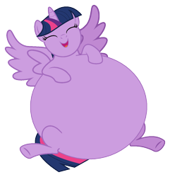 Size: 1113x1154 | Tagged: safe, artist:retroguy1990, derpibooru import, twilight sparkle, twilight sparkle (alicorn), alicorn, g4, circle tool, female, simple background, stuffed, stuffed belly, transparent background