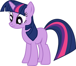 Size: 3782x3280 | Tagged: safe, artist:mysteriousflix, derpibooru import, twilight sparkle, unicorn twilight, pony, unicorn, g4, too many pinkie pies, 2013, female, frown, horn, mare, simple background, solo, tail, transparent background, vector