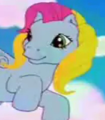 Size: 210x240 | Tagged: safe, derpibooru import, screencap, thistle whistle, pegasus, pony, friends are never far away, g3, closed mouth, cropped, cute, female, flying, hooves, mare, sky, smiling, solo, solo focus, thistle whistle can fly, thistlebetes