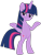 Size: 1180x1540 | Tagged: safe, artist:savage-bases, artist:twilyisbestpone, derpibooru import, twilight sparkle, unicorn twilight, pony, unicorn, g4, base used, bipedal, condescending, evil smile, female, grin, horn, looking at you, mare, shrug, simple background, sin of pride, sin of vanity, smiling, smug, smuglight sparkle, solo, transparent background