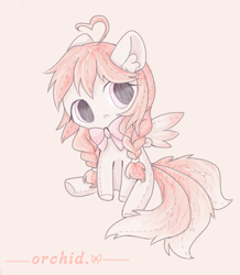 Size: 1286x1477 | Tagged: safe, alternate version, artist:orchidlanlan738, derpibooru import, oc, oc only, pegasus, pony, alternate character, cute, plushie, solo