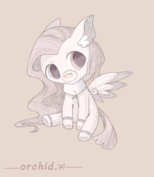 Size: 1286x1477 | Tagged: safe, alternate version, artist:orchidlanlan738, derpibooru import, oc, oc only, pegasus, pony, alternate character, cute, plushie, solo