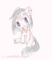 Size: 1286x1477 | Tagged: safe, alternate version, artist:orchidlanlan738, derpibooru import, oc, oc only, pony, unicorn, alternate character, cute, horn, plushie, solo